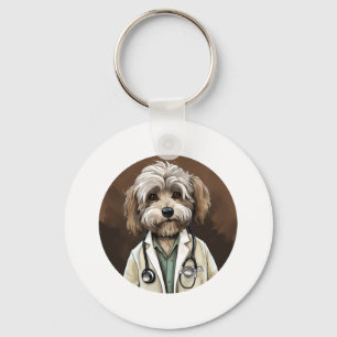 Porte-clés Docteur en Chien Havanais