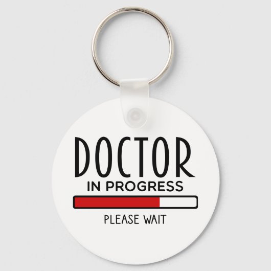 Porte-clés Docteur Progrès Veuillez Patienter Funny Med Schoo (Recto)