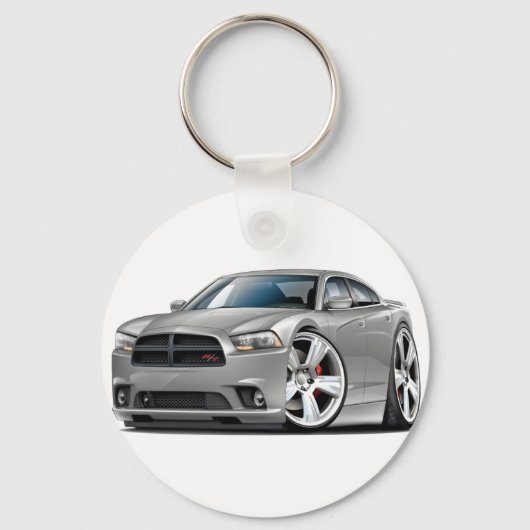Porte-clés Dodge Chargeur RT Silver Car (Recto)