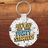 Porte-clés Dodle Art Explosion Design Anniversaire (Recto)