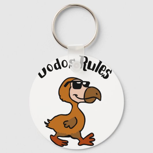 Porte-clés Dodo rules | choose background color (Recto)