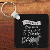 Porte-clés Dog Labrador Glitter funny (Recto)