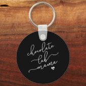 Porte-clés Dog Lover Chocolate lab Mama (Recto)