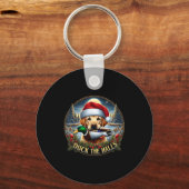 Porte-clés Dog Santa Duck Hunting Christmas Funny Adventure A (Recto)