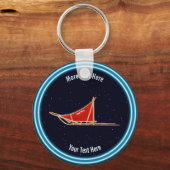 Porte-clés Dog Sled On Stars (Recto)