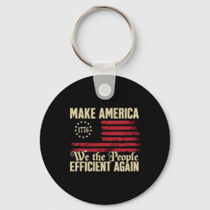 Porte-clés Doge D.o.g.e Rendre l'Amérique efficace Trump 20