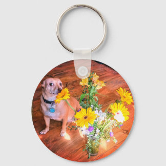 Porte-clés Doggie Sent les Fleurs !