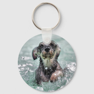 Porte-clés Doggy Paddle mignon chien nager