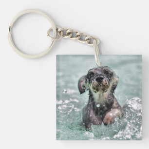 Porte-clés Doggy Paddle mignon chien nager
