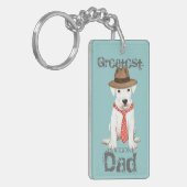 Porte-clés Dogo Argentino (Devant gauche)