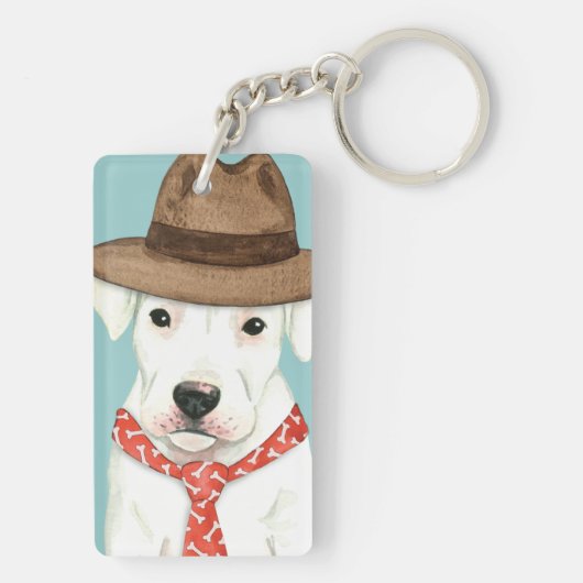 Porte-clés Dogo Argentino (Dos)