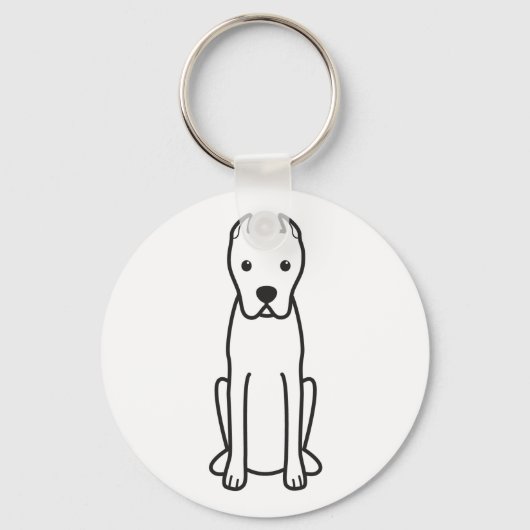 Porte-clés Dogo Argentino (Recto)