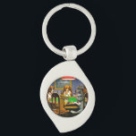 Porte-clés Dogs Playing Poker<br><div class="desc">Dogs playing poker,  famous painting by C.M. Coolidge,  1903.</div>