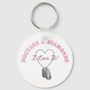 Porte-clés DogTags et diamants