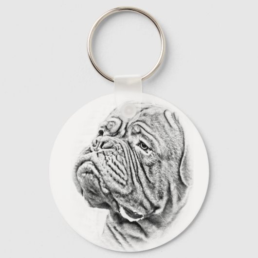 Porte-clés Dogue de Bordeaux (Recto)