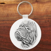 Porte-clés Dogue de Bordeaux (Recto)
