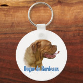 Porte-clés Dogue de Bordeaux Nom (Recto)