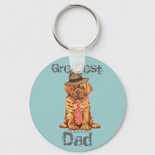 Porte-clés Dogue de Bordeaux Papa (Recto)