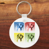 Porte-clés Dogue de Bordeaux Pop Art (Recto)