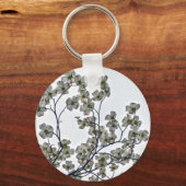 Porte-clés Dogwood à fleurs blanches (Recto)