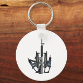 Porte-clés Doigt moyen d'arme (Recto)