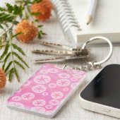 Porte-clés Dollar de sable blanc et rose (Devant droit)