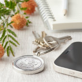 PORTE-CLÉS DOLLAR MORGAN SILVER (Côté)