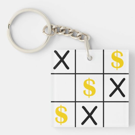 Porte-clés Dollar Tic Tac Toe (Devant)
