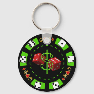 PORTE-CLÉS DOLLARS ET PILOTE DE POKER