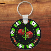 PORTE-CLÉS DOLLARS ET PILOTE DE POKER (Recto)