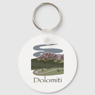 Porte-clés Dolomites italiennes Randonnée Conception Voyage L