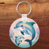 Porte-clés Dolphin Mom and Baby (Verso)