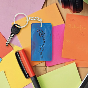 Porte-clés Dolphine bleue