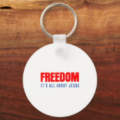 Porte-clés Dom, It's All About Jesus Christian Patriot (Recto)