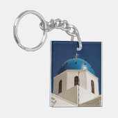 Porte-clés Dôme bleu, Santorin, Grèce (Devant gauche)