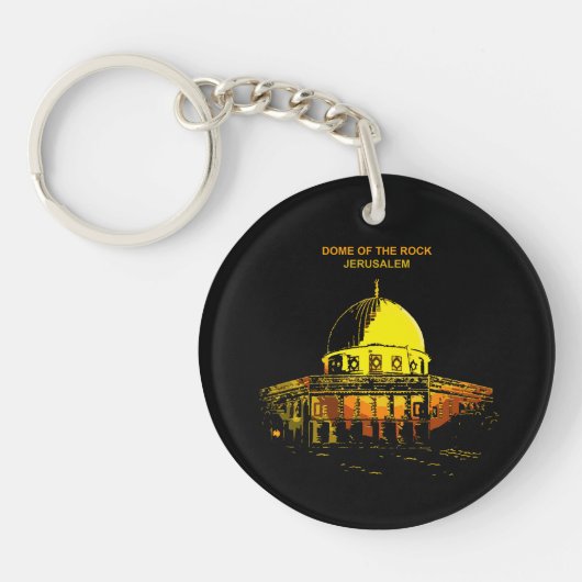 Porte-clés Dome of the Rock: Jerusalem's Heartbeat Keychain (Devant)