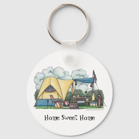 Porte-clés Dome Tent Camper Porte - clés HSH Camper (Recto)