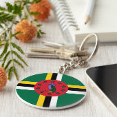 Porte-clés Dominica Flag (Côté)