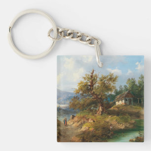 Porte-clés Dominik Schufried Paysage montagneux avec...