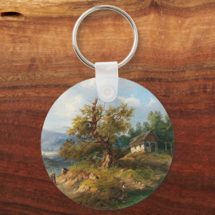 Porte-clés Dominik Schufried Un paysage montagneux avec...