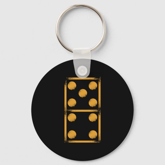 Porte-clés Domino 9 Dominoes Carreaux Puzzler Jeu cadeau (Recto)