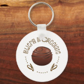 Porte-clés Don Chocolat Lover, Drôle Chocoholic Sayings (Recto)