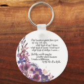 Porte-clés Don d'appréciation de l'enseignant (Recto)