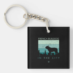 Porte-clés Don de chien French Bulldog Dans La Ville