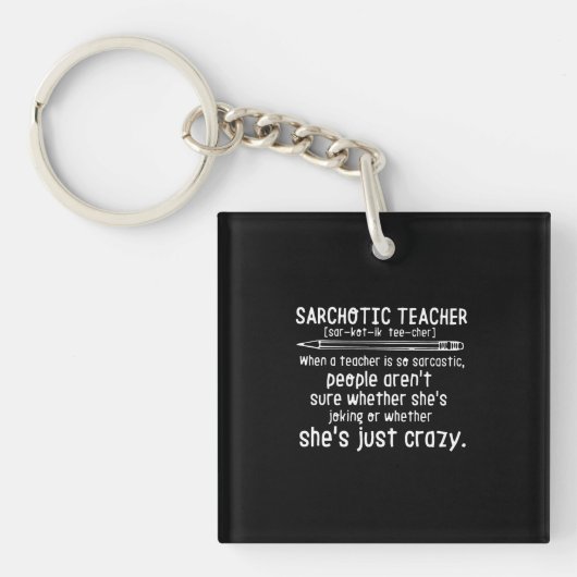 Porte-clés Don de l'enseignant | Professeur Sarchotic (Devant)