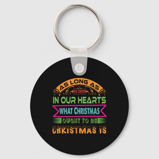 Porte-clés Don De Noël Tant Que Nous Le Savons (Recto)