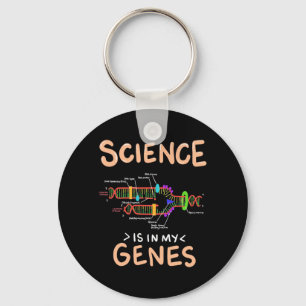 Porte-clés Don de scientifique La science est dans mes gène