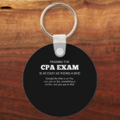 Porte-clés Don d'examen CPA d'expert-comptable agréé (Recto)
