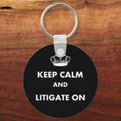 Porte-clés Don d'un avocat/étudiant en droit "Gardez le calme (Recto)