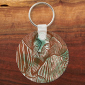 Porte-clés Don Quichotte en vert et Brown (Recto)
